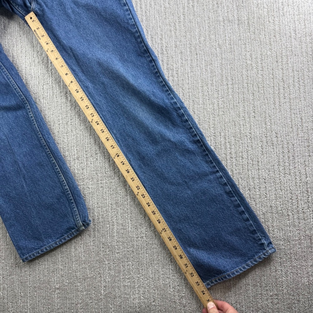 Vintage Levis 517 Orange Tab Jeans 34x34 (Fits 32x34) Mens Bootcut Blue Denim - Picture 8 of 10